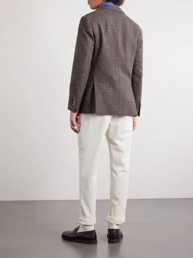 Brunello Cucinelli Houndstooth Cashmere Blazer - Men | Thumbnail 4 Brunello Cucinelli Houndstooth Cashmere Blazer - Men | Thumbnail 4