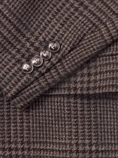 Brunello Cucinelli Houndstooth Cashmere Blazer - Men | Thumbnail 6 Brunello Cucinelli Houndstooth Cashmere Blazer - Men | Thumbnail 6