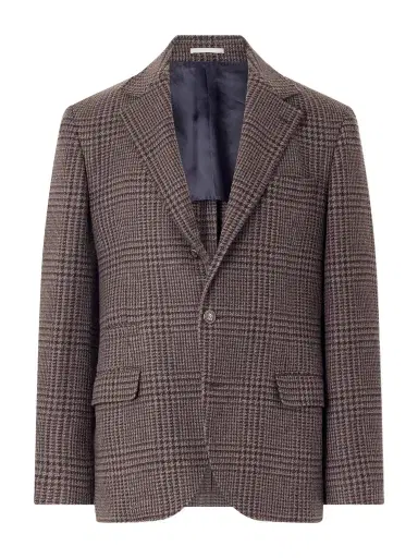 Brunello Cucinelli Houndstooth Cashmere Blazer - Men | Thumbnail 1 Brunello Cucinelli Houndstooth Cashmere Blazer - Men | Thumbnail 1