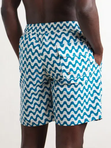 Frescobol Carioca Santos Straight-leg Mid-Length Printed Swim Shorts - Men | Thumbnail 3 Frescobol Carioca Santos Straight-leg Mid-Length Printed Swim Shorts - Men | Thumbnail 3