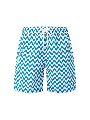 Frescobol Carioca Santos Straight-leg Mid-Length Printed Swim Shorts - Men | Thumbnail 1 Frescobol Carioca Santos Straight-leg Mid-Length Printed Swim Shorts - Men | Thumbnail 1