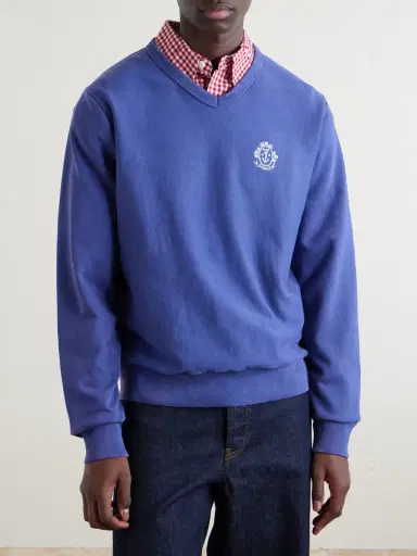 Noah Logo-Printed Cotton Sweatshirt - Men | Thumbnail 3 Noah Logo-Printed Cotton Sweatshirt - Men | Thumbnail 3