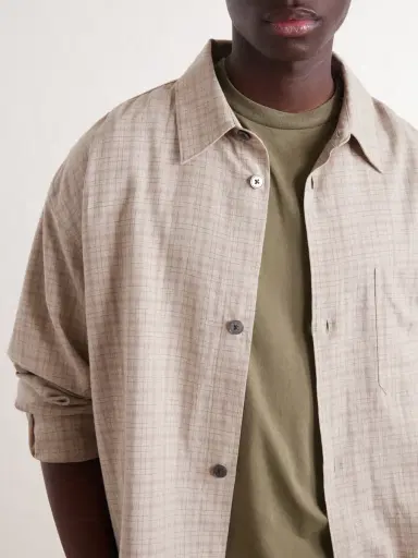 Frame Checked Woven Shirt - Men | Thumbnail 5 Frame Checked Woven Shirt - Men | Thumbnail 5