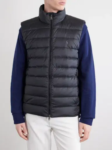 Polo Ralph Lauren Logo-Embroidered Quilted Shell Down Gilet - Men | Thumbnail 3 Polo Ralph Lauren Logo-Embroidered Quilted Shell Down Gilet - Men | Thumbnail 3