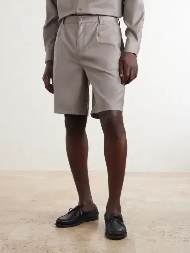 Frescobol Carioca Serano Pleated Wool Shorts - Men | Thumbnail 3 Frescobol Carioca Serano Pleated Wool Shorts - Men | Thumbnail 3