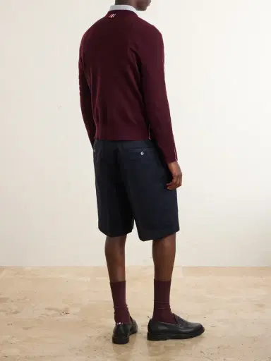 Thom Browne Milano Stitch Wool, Linen and Cotton-Blend Sweater - Men | Thumbnail 4 Thom Browne Milano Stitch Wool, Linen and Cotton-Blend Sweater - Men | Thumbnail 4