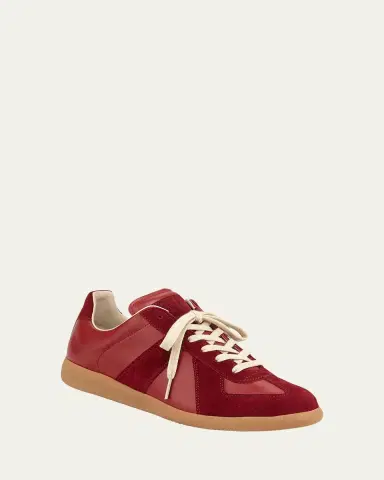 Maison Margiela Men's Replica Leather Low-Top Sneakers | Thumbnail 18 Maison Margiela Men's Replica Leather Low-Top Sneakers | Thumbnail 18