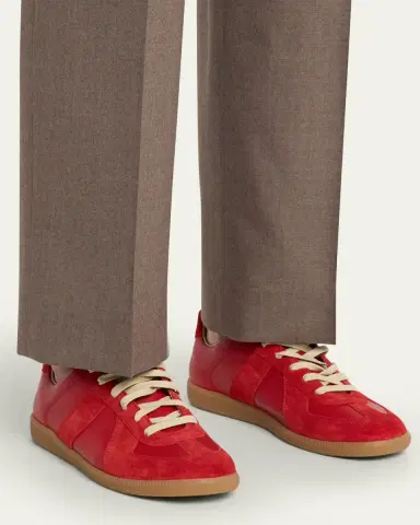 Maison Margiela Men's Replica Leather Low-Top Sneakers | Thumbnail 19 Maison Margiela Men's Replica Leather Low-Top Sneakers | Thumbnail 19