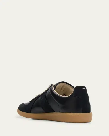 Maison Margiela Men's Replica Leather Low-Top Sneakers | Thumbnail 4 Maison Margiela Men's Replica Leather Low-Top Sneakers | Thumbnail 4