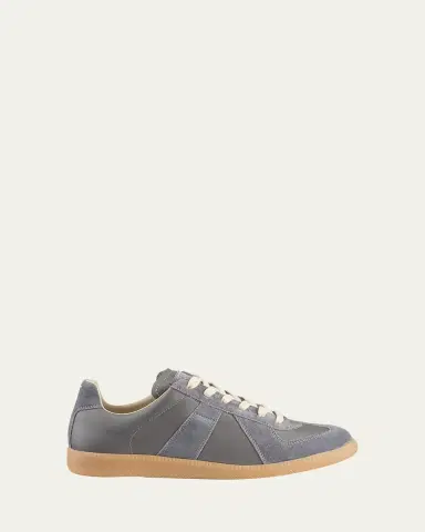 Maison Margiela Men's Replica Leather Low-Top Sneakers | Thumbnail 7 Maison Margiela Men's Replica Leather Low-Top Sneakers | Thumbnail 7