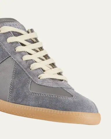 Maison Margiela Men's Replica Leather Low-Top Sneakers | Thumbnail 9 Maison Margiela Men's Replica Leather Low-Top Sneakers | Thumbnail 9