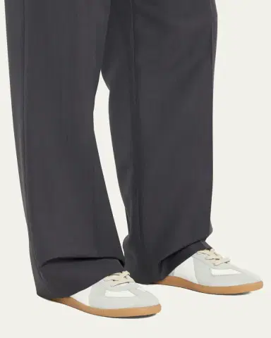 Maison Margiela Men's Replica Leather Low-Top Sneakers | Thumbnail 10 Maison Margiela Men's Replica Leather Low-Top Sneakers | Thumbnail 10