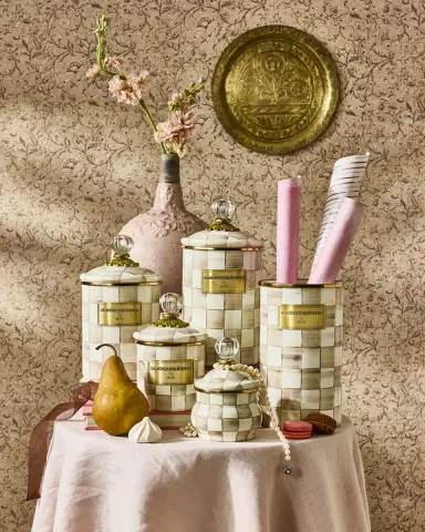 MacKenzie-Childs Mocha Check Medium Canister | Thumbnail 7 MacKenzie-Childs Mocha Check Medium Canister | Thumbnail 7