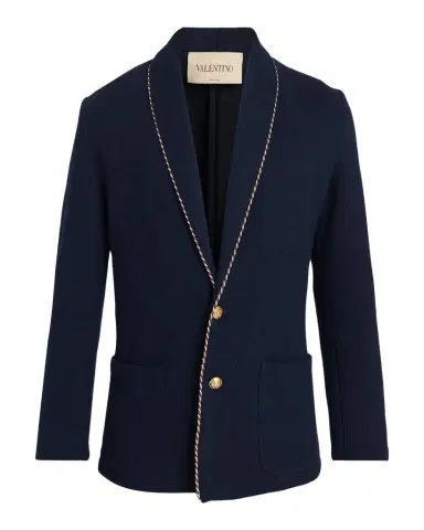 Valentino Garavani Men's Cotton Jersey Knit Jacket | Thumbnail 1 Valentino Garavani Men's Cotton Jersey Knit Jacket | Thumbnail 1