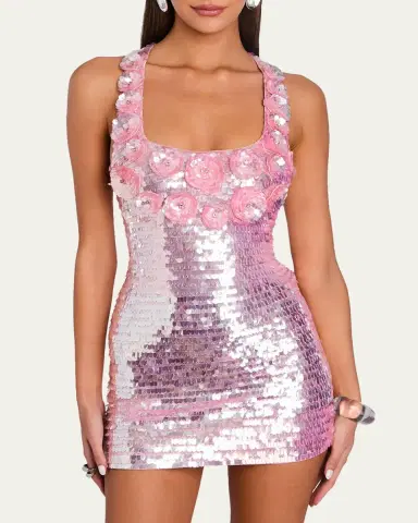 Retrofete Joanne Sequin Mini Dress | Thumbnail 4 Retrofete Joanne Sequin Mini Dress | Thumbnail 4