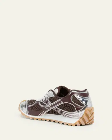 Bottega Veneta Men's Orbit Technical Fishnet Sneakers | Thumbnail 4 Bottega Veneta Men's Orbit Technical Fishnet Sneakers | Thumbnail 4