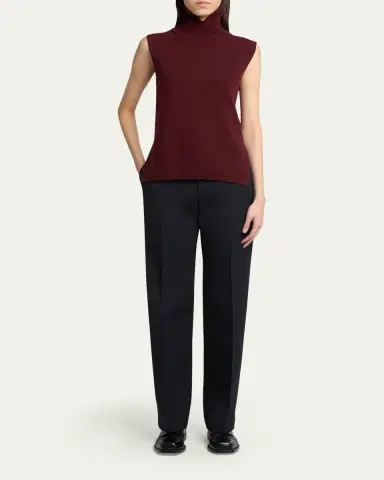 Jil Sander High-Neck Split Hem Gilet | Thumbnail 2 Jil Sander High-Neck Split Hem Gilet | Thumbnail 2