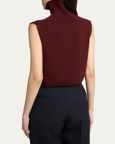 Jil Sander High-Neck Split Hem Gilet | Thumbnail 3 Jil Sander High-Neck Split Hem Gilet | Thumbnail 3