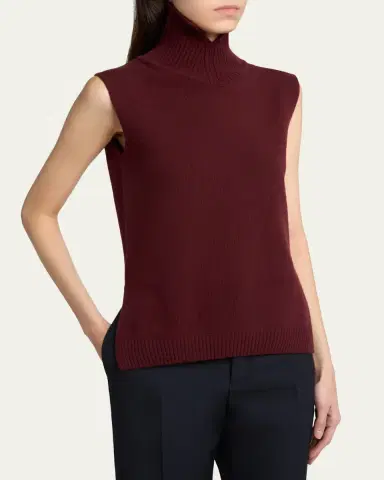 Jil Sander High-Neck Split Hem Gilet | Thumbnail 4 Jil Sander High-Neck Split Hem Gilet | Thumbnail 4