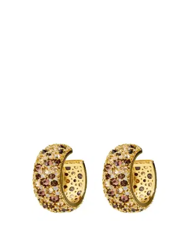 Nickho Rey Leary Hoop Earrings, Leopard | Thumbnail 1 Nickho Rey Leary Hoop Earrings, Leopard | Thumbnail 1
