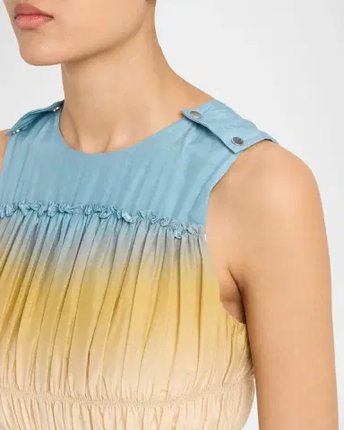 3.1 Phillip Lim Smocked Ombré Voile Midi Dress | Thumbnail 5 3.1 Phillip Lim Smocked Ombré Voile Midi Dress | Thumbnail 5
