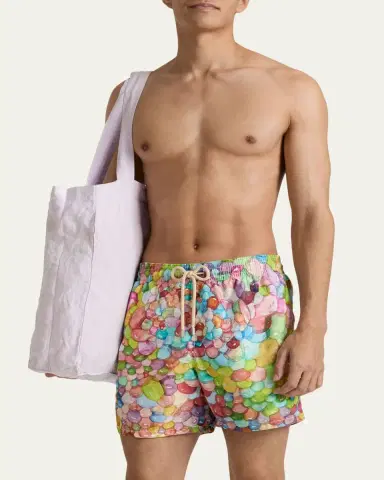 Vilebrequin x Fabrice Hyber Men's Multi-Bubbles Swim Shorts | Thumbnail 2 Vilebrequin x Fabrice Hyber Men's Multi-Bubbles Swim Shorts | Thumbnail 2