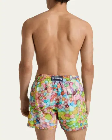 Vilebrequin x Fabrice Hyber Men's Multi-Bubbles Swim Shorts | Thumbnail 3 Vilebrequin x Fabrice Hyber Men's Multi-Bubbles Swim Shorts | Thumbnail 3