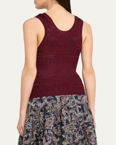 Veronica Beard Sandra Knit Tank Top | Thumbnail 3 Veronica Beard Sandra Knit Tank Top | Thumbnail 3