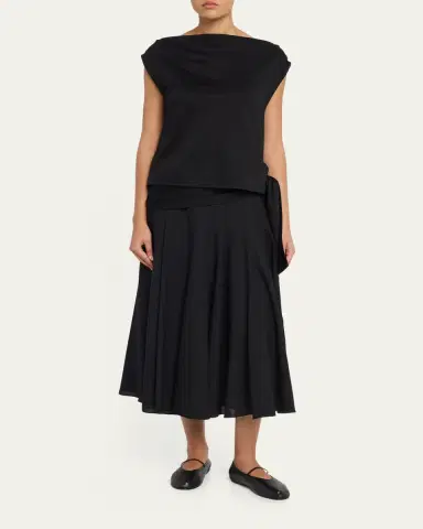 Proenza Schouler Zafira Twisted Mercerized Cotton Jersey Top | Thumbnail 2 Proenza Schouler Zafira Twisted Mercerized Cotton Jersey Top | Thumbnail 2