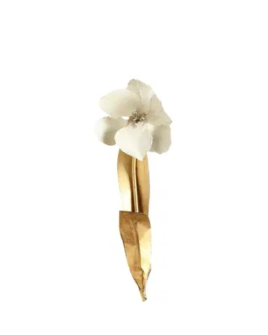 Tommy Mitchell Original Gilded Single Tulip Study on Linen | Thumbnail 1 Tommy Mitchell Original Gilded Single Tulip Study on Linen | Thumbnail 1