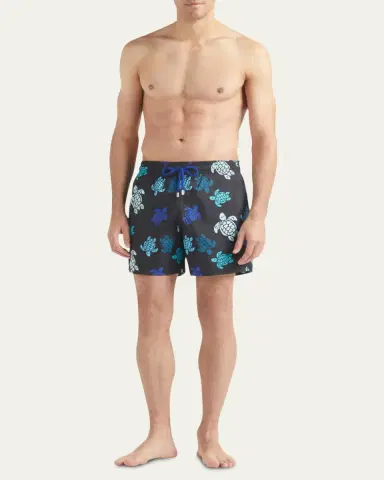 Vilebrequin Men's Multicolor Turtle-Print Swim Shorts | Thumbnail 2 Vilebrequin Men's Multicolor Turtle-Print Swim Shorts | Thumbnail 2