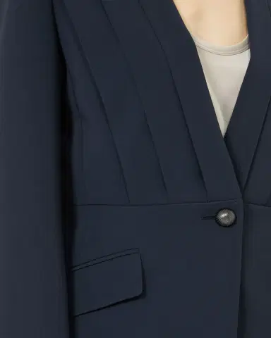 Max Mara Pleated Single-Breasted Jacket | Thumbnail 5 Max Mara Pleated Single-Breasted Jacket | Thumbnail 5