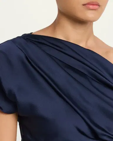 SIMKHAI Phoebe Draped Satin Top | Thumbnail 5 SIMKHAI Phoebe Draped Satin Top | Thumbnail 5