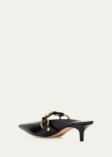 Balenciaga 45mm City Leather Mules | Thumbnail 4 Balenciaga 45mm City Leather Mules | Thumbnail 4