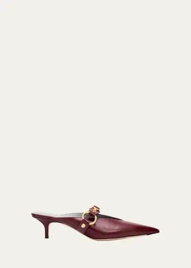 Balenciaga 45mm City Leather Mules | Thumbnail 6 Balenciaga 45mm City Leather Mules | Thumbnail 6