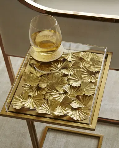 Tommy Mitchell Gilded Gingko Cocktail Table | Thumbnail 2 Tommy Mitchell Gilded Gingko Cocktail Table | Thumbnail 2