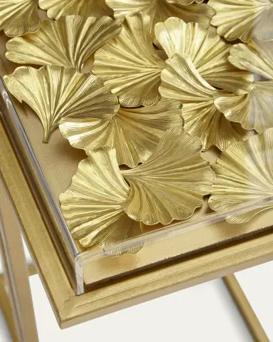 Tommy Mitchell Gilded Gingko Cocktail Table | Thumbnail 3 Tommy Mitchell Gilded Gingko Cocktail Table | Thumbnail 3