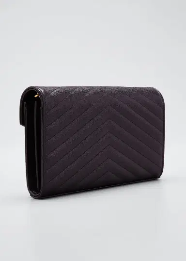 Saint Laurent YSL Monogram Large Wallet on Chain in Grained Leather | Thumbnail 30 Saint Laurent YSL Monogram Large Wallet on Chain in Grained Leather | Thumbnail 30
