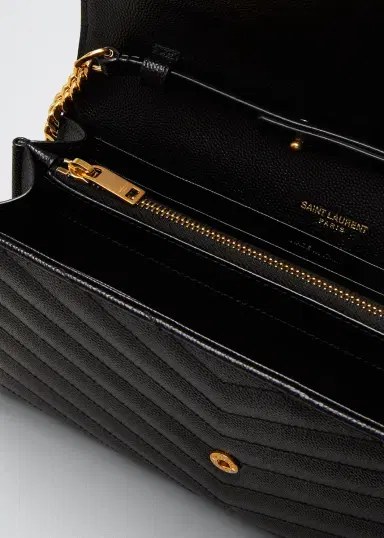 Saint Laurent YSL Monogram Large Wallet on Chain in Grained Leather | Thumbnail 31 Saint Laurent YSL Monogram Large Wallet on Chain in Grained Leather | Thumbnail 31