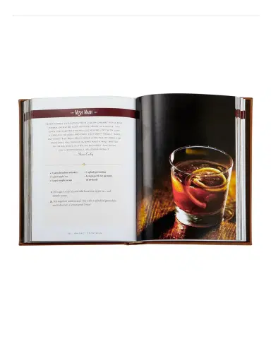 Graphic Image Whiskey Cocktails Leather Bound Book, Personalized | Thumbnail 2 Graphic Image Whiskey Cocktails Leather Bound Book, Personalized | Thumbnail 2
