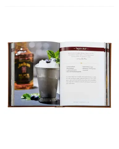 Graphic Image Whiskey Cocktails Leather Bound Book, Personalized | Thumbnail 4 Graphic Image Whiskey Cocktails Leather Bound Book, Personalized | Thumbnail 4