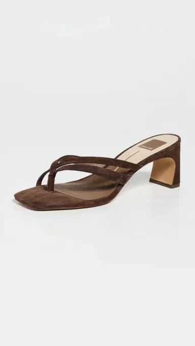 Dolce Vita Gessie Heeled Sandals DK Brown Nubuck 9 | Thumbnail 2 Dolce Vita Gessie Heeled Sandals DK Brown Nubuck 9 | Thumbnail 2