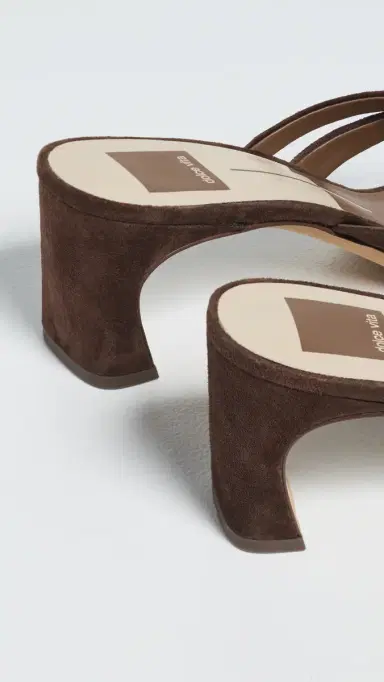 Dolce Vita Gessie Heeled Sandals DK Brown Nubuck 9 | Thumbnail 4 Dolce Vita Gessie Heeled Sandals DK Brown Nubuck 9 | Thumbnail 4