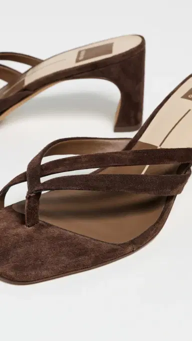 Dolce Vita Gessie Heeled Sandals DK Brown Nubuck 9 | Thumbnail 6 Dolce Vita Gessie Heeled Sandals DK Brown Nubuck 9 | Thumbnail 6