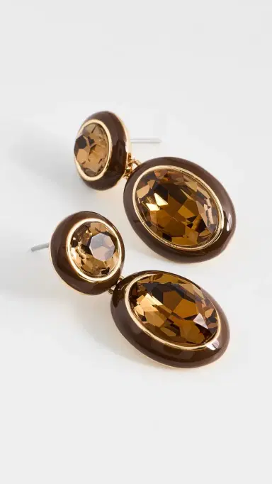 Ettika Duet Drop Earrings Smokey Quartz One Size | Thumbnail 4 Ettika Duet Drop Earrings Smokey Quartz One Size | Thumbnail 4