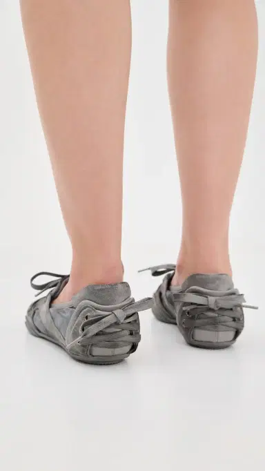 Acne Studios Bilaria Tumbled Suede Ballet Sneakers Multi Grey | Thumbnail 4 Acne Studios Bilaria Tumbled Suede Ballet Sneakers Multi Grey | Thumbnail 4