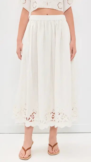 Hunter Bell Tatum Skirt White | Thumbnail 2 Hunter Bell Tatum Skirt White | Thumbnail 2