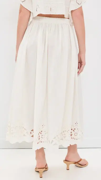 Hunter Bell Tatum Skirt White | Thumbnail 3 Hunter Bell Tatum Skirt White | Thumbnail 3