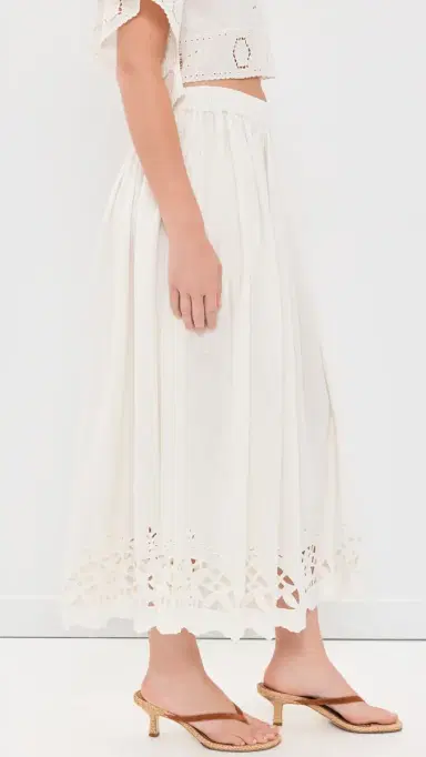 Hunter Bell Tatum Skirt White | Thumbnail 4 Hunter Bell Tatum Skirt White | Thumbnail 4