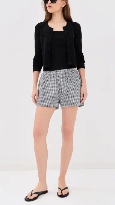 Joe's Jeans The Boxer Shorts Black/White Gingham | Thumbnail 5 Joe's Jeans The Boxer Shorts Black/White Gingham | Thumbnail 5